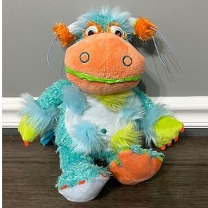 Manhattan Toy Galoompagalots‎ Monster 2005 14" Aqua Teal Orange Plush